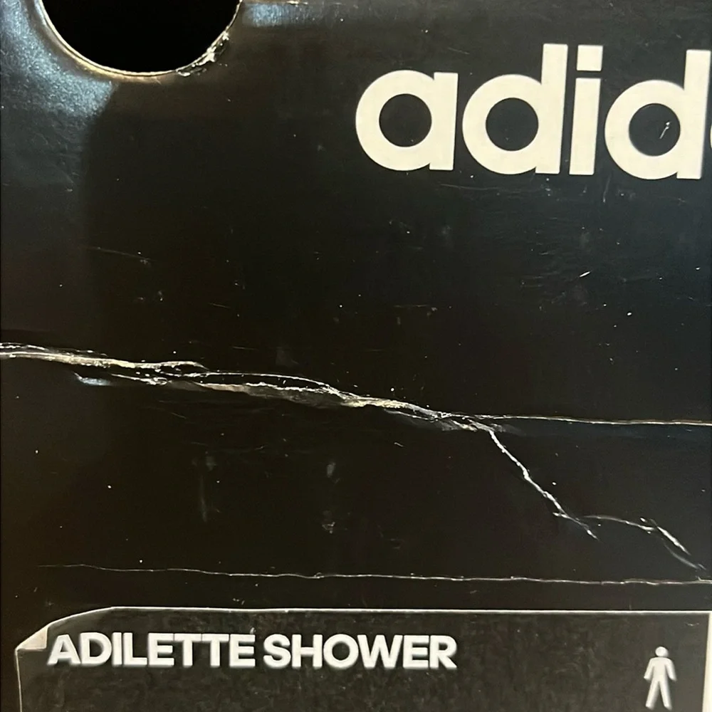 Adidas Adilette Shower Slides Sandals Shoes grey Pool B42212 new Mens Size 13